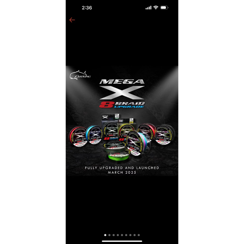 🎣 MEGA X 8 Braid Line by CASTKING 🌊( POWER BLUE COLOUR)(150 METER ...