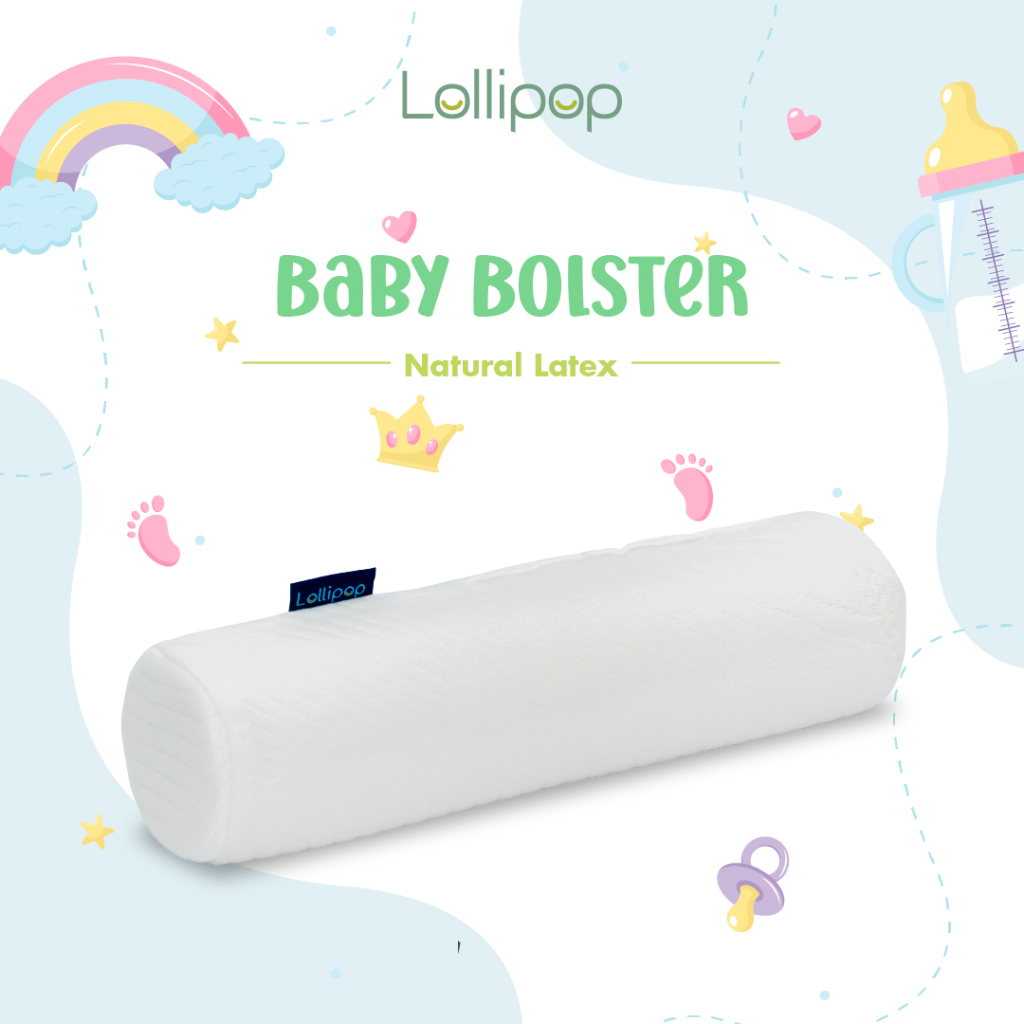 LOLLIPOP Natural Latex Breathable Hugging Baby Bolster (Bantal Peluk ...