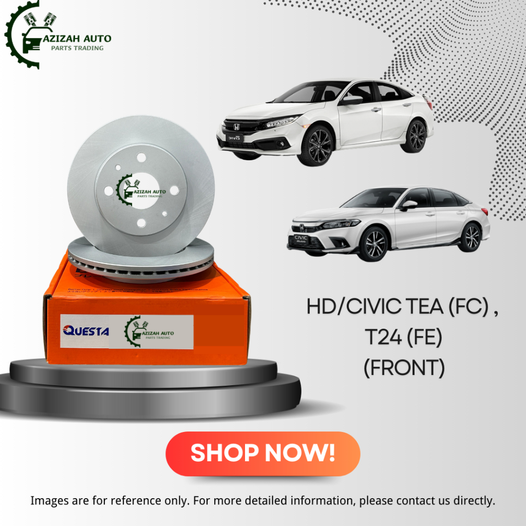 QUESTA BRAKE DISC ROTOR (STANDARD) HONDA CIVIC TEA (FC) , T24 (FE ...