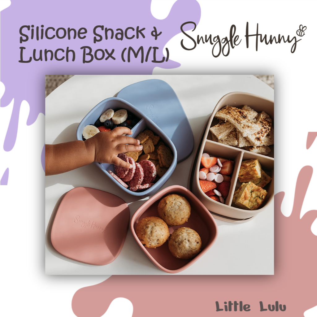 (CLEARANCE) Snuggle Hunny | Silicone Snack Box / Lunch Box (Medium ...