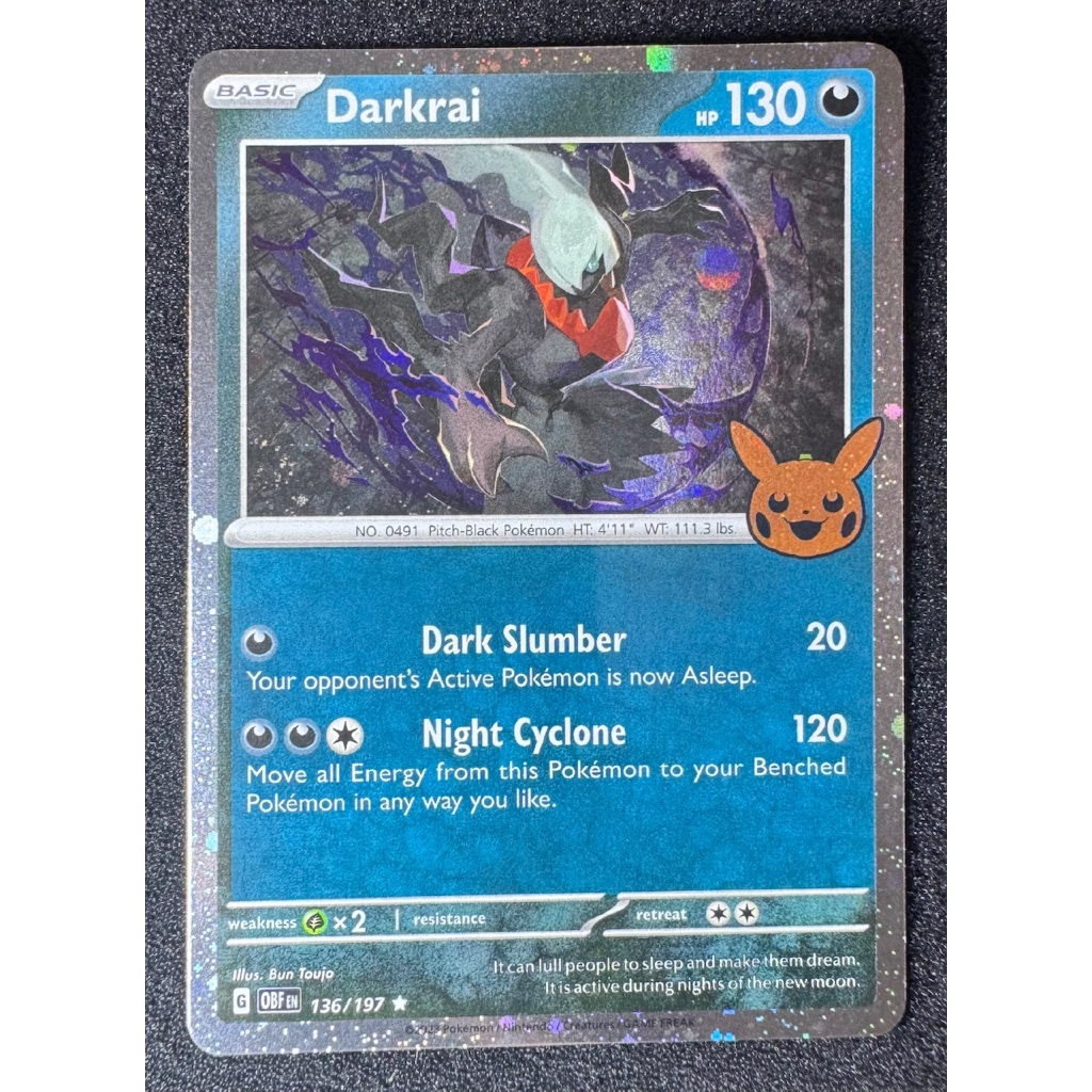 2024 Pokemon Halloween Trick Or Trade 136 Darkrai Cosmos Holo Kad Pokemon  Card Original Game 7257-7266 | Shopee Malaysia