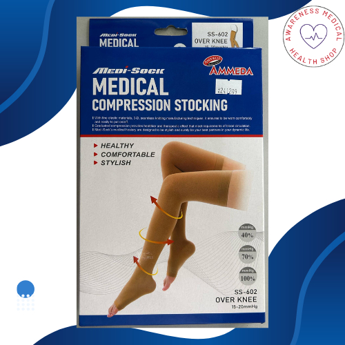 AMMEDA Medical Compression Stocking (Over Knee) (SS-602) | Shopee Malaysia