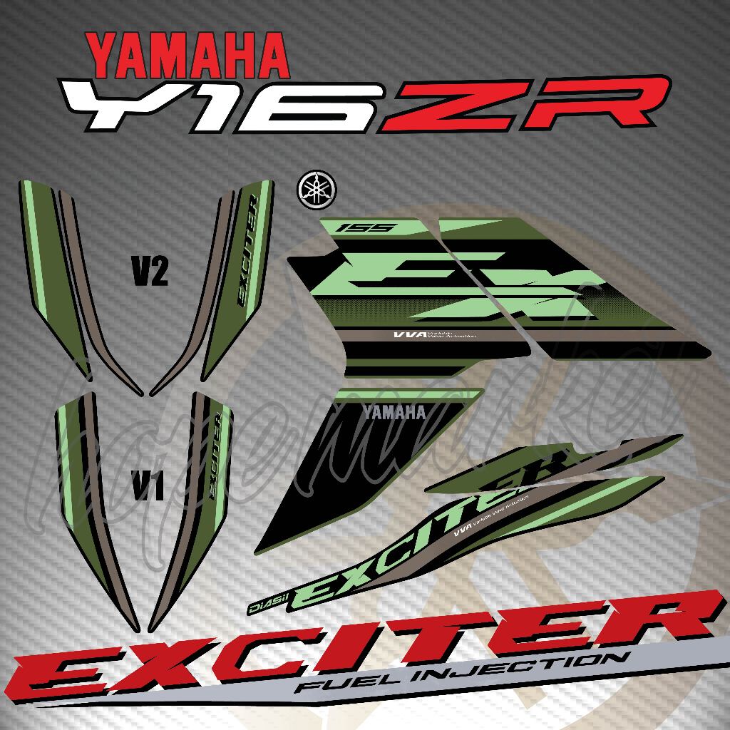 STRIPE MOTOR Y16ZR Y16 ABS V1 V2 EXCITER 155 2025 DESIGN (25) CUSTOM ...