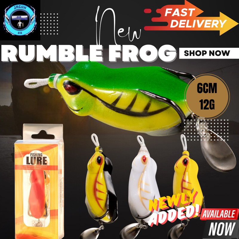 【RUMBLE】6CM/12G Soft Frog Floating Lure Bait Silicone Katak Umpan ...