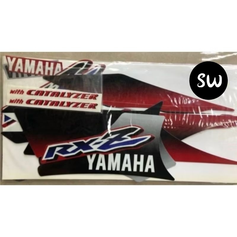 yamaha rxz catalyzer a class motor pepelat stiker stripe body sticker ...