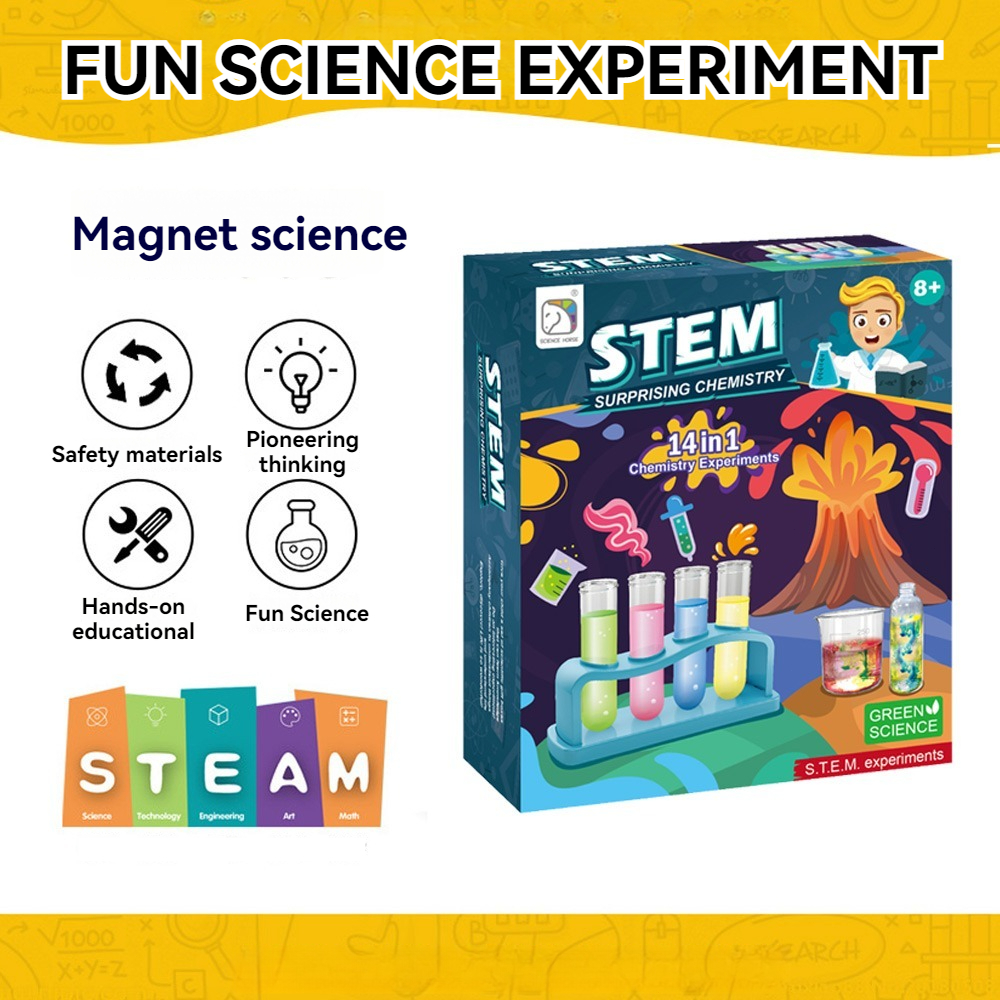 STEAM/ STEM 14 in 1 Science Experiment Kit Chemistry Experiment ...