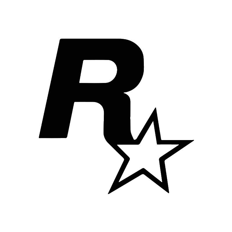 Rockstar sticker JDM modified video game merchandise GTA5 speed R star ...