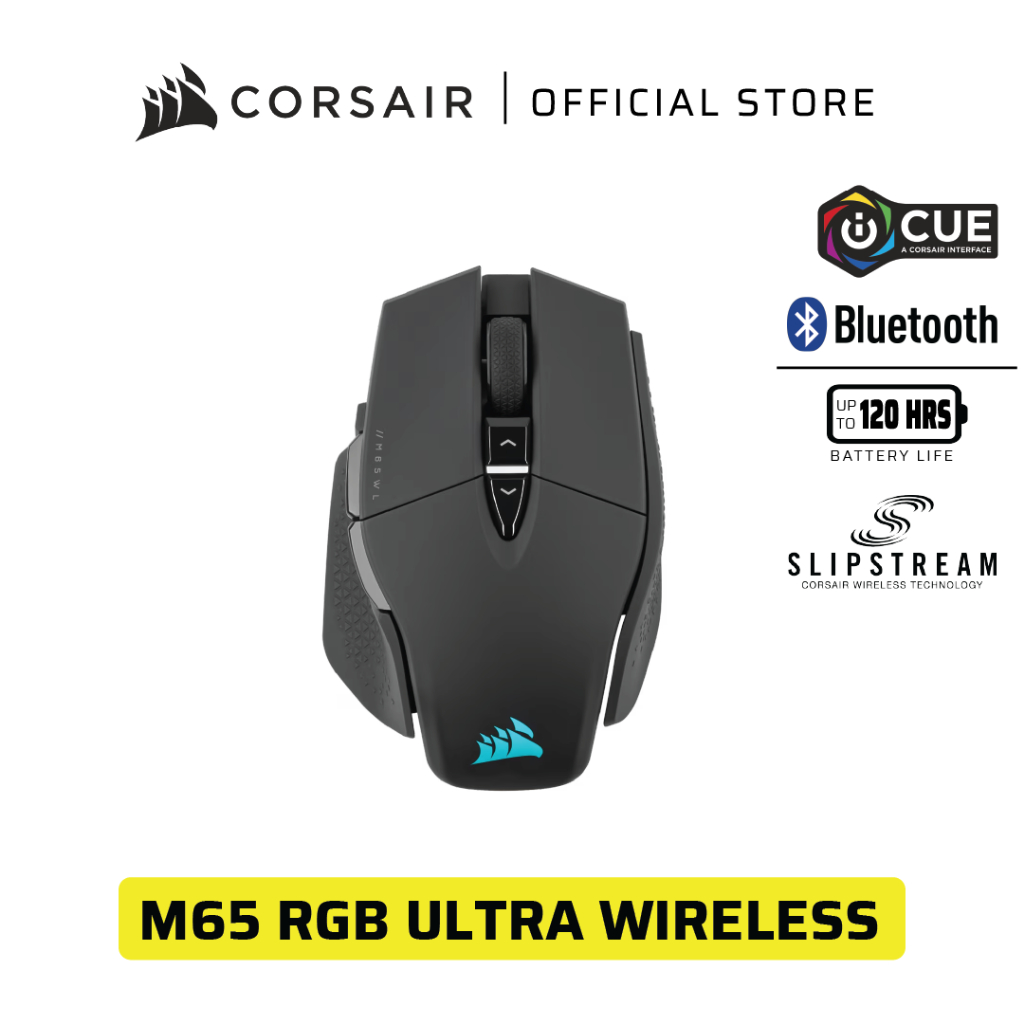 CORSAIR M65 RGB Ultra Weight Tunable 26000 DPI FPS iCUE Marksman Sensor ...