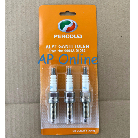 (Original) Perodua Axia / Bezza 1.0 Spark Plug (1set 3pcs) (9004A-91062 ...