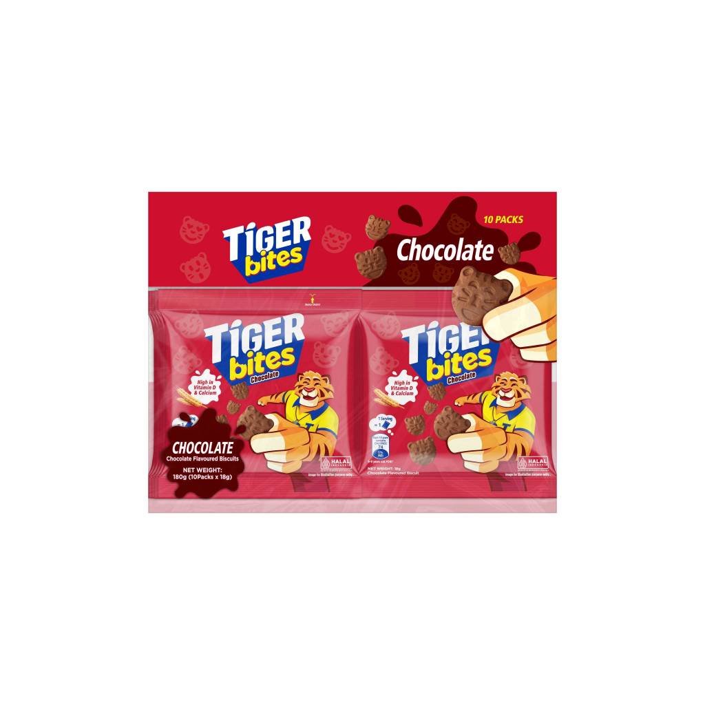 TIGER Bites Chocolate Vanilla Multipack 18G X 10 | Shopee Malaysia
