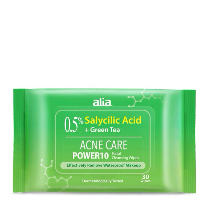 Alia Salicylic acid purifying tea tree makeup remover cleansing wipes ...