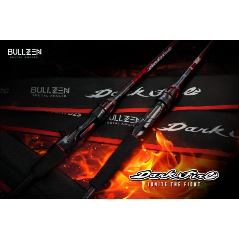 The Bullzen Darkfire Carbon Fishing Rod 2025 carbon x stainless steel ...