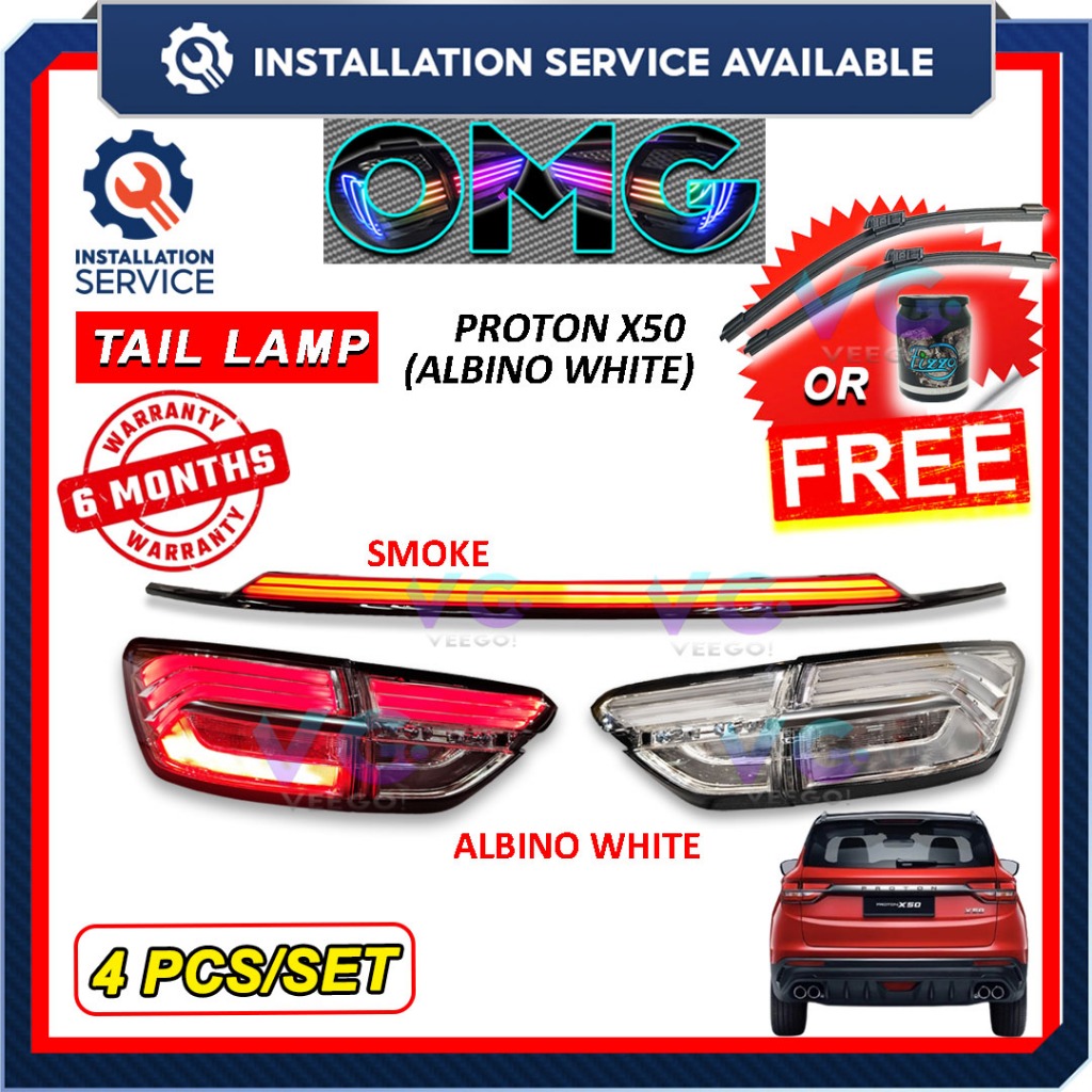Proton X50 2019 - 2022 Light Bar Tail Lamp Taillamp Rear Lamp Tail ...
