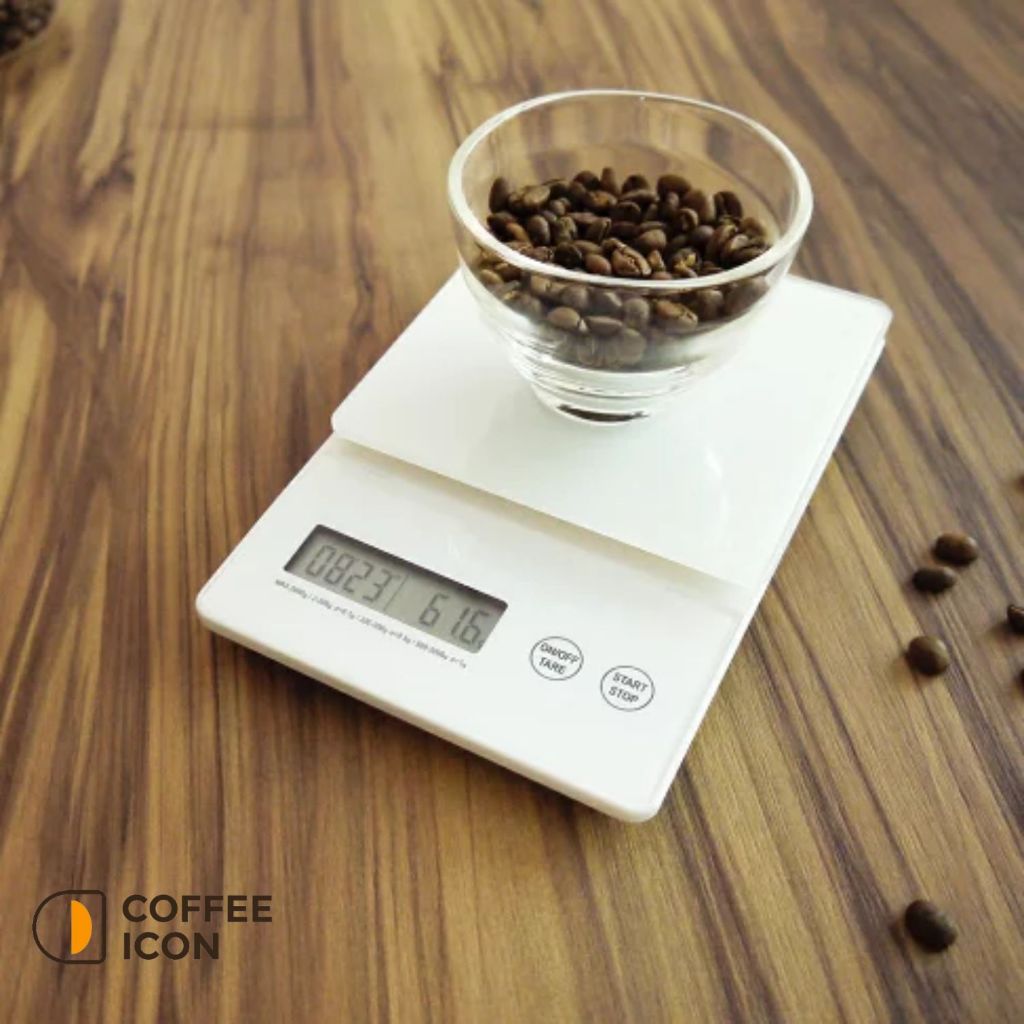 [Coffee Icon] Hario Digital Coffee Brew Scale - White Color V60 ...