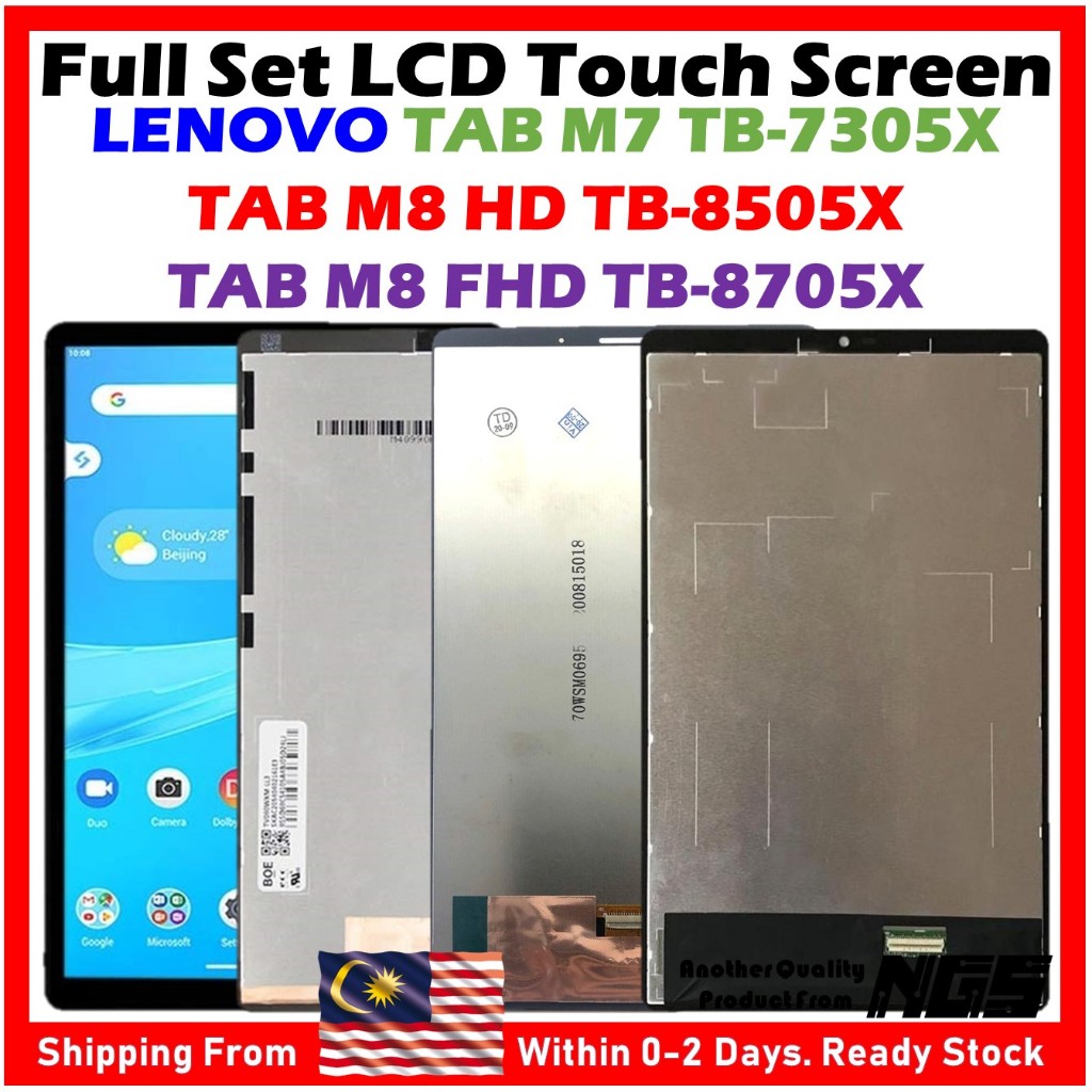 OEM Lenovo Tab M8 HD LCD + Touch Screen Digitizer Replacement (TB-8505, TB-8505F, TB-8505X)