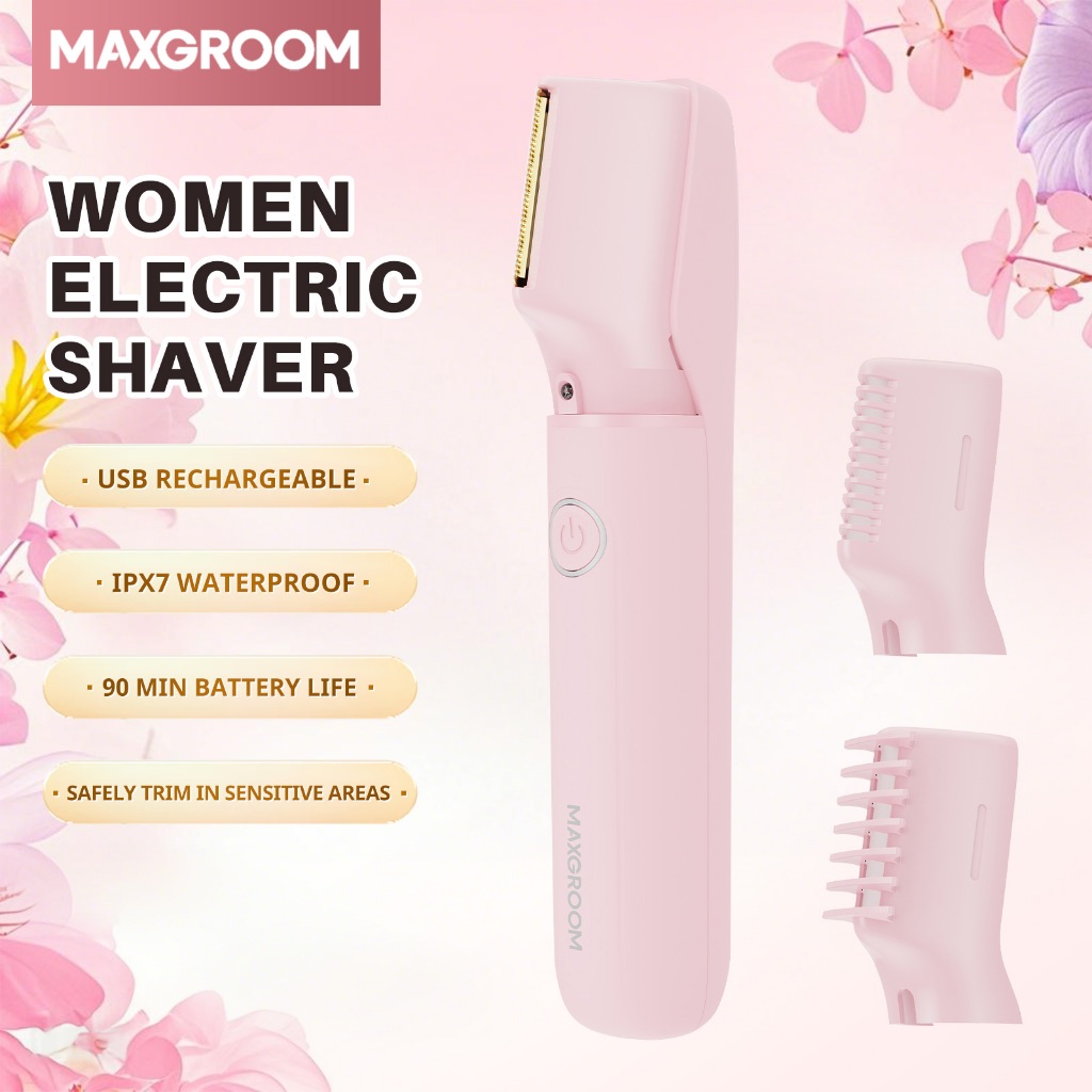 Maxgroom Bikini Trimmer Women's Shaver Epilator Electric Lady Shaving ...