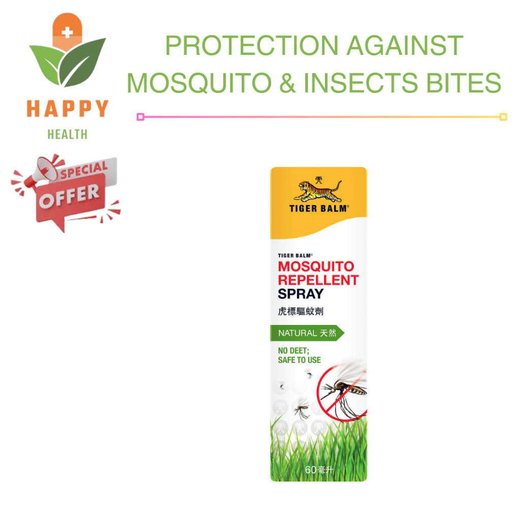 [ Exp 10/2027 ] Tiger Balm Mosquito Repellent Spray 60ML | Shopee Malaysia