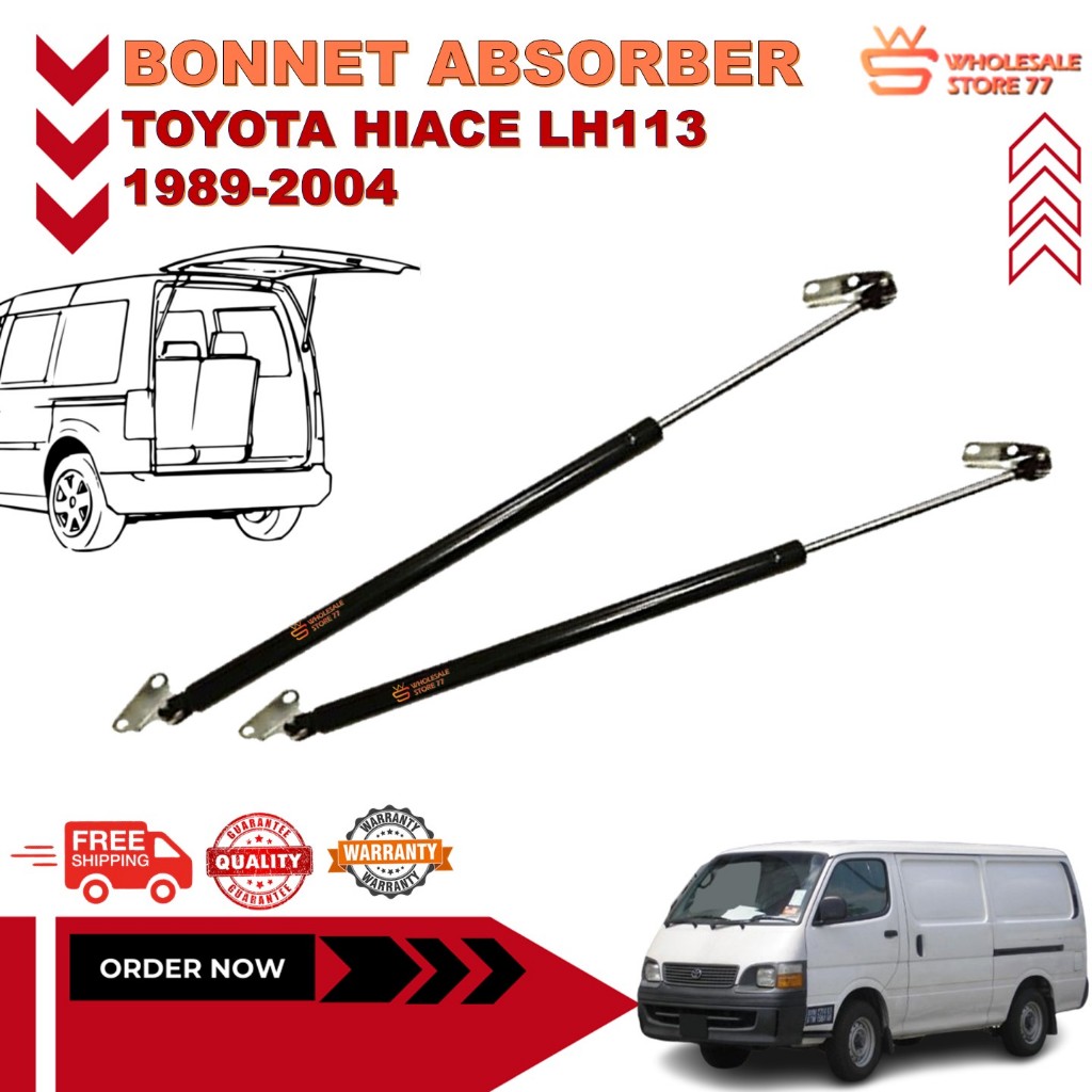 READY STOCK | Toyota Hiace LH113 1989-2004 Rear Bonnet Damper Boot ...