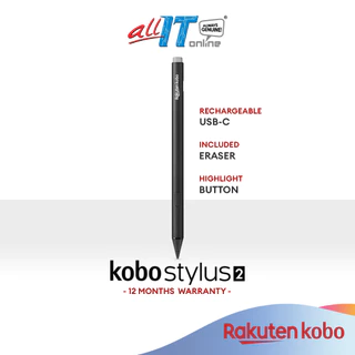 Rakuten Kobo Stylus 2 - Mark Up, Write Notes and Make Highlights | Rechargeable via USB-C