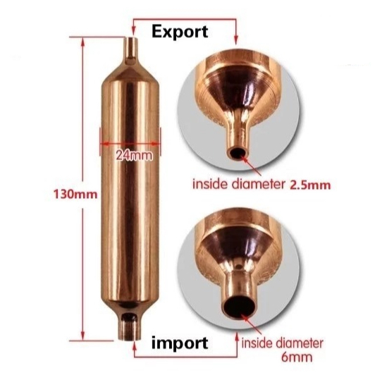 Refrigerator Freezer Fridge Filter Drier Copper Strainer Peti Ais Peti ...