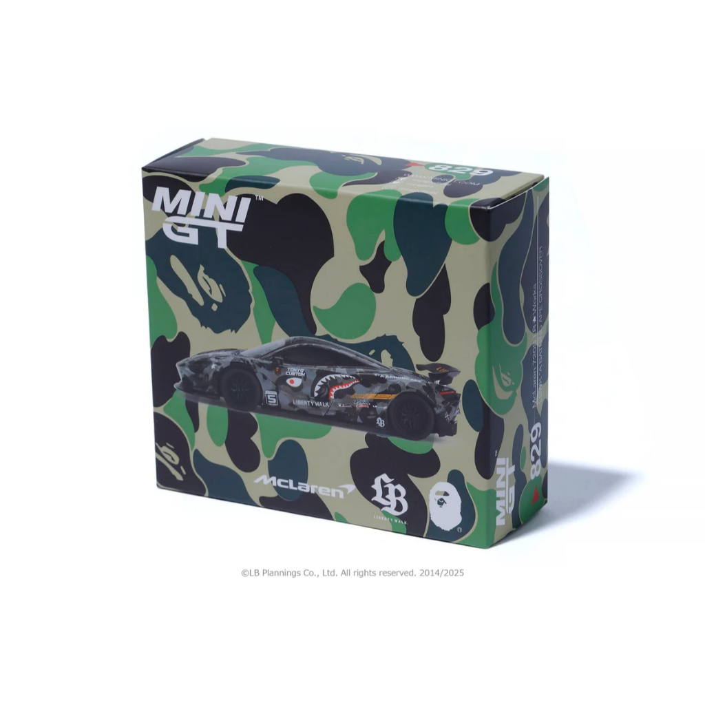 Mini GT #829 McLaren 720s LB Works LBWK *A Bathing Ape Crossover