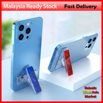 Luxury Mini Phone Holder 360° Rotating Invisible Metal Folding Phone Buckle Mobile Phone Kickstand Bracket Desktop Phone