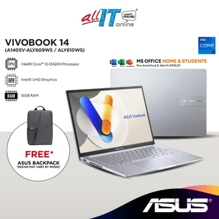 Asus Vivobook 14 A1405V-ALY609/610WS 14" Laptop (Intel® Core™ i5-13420H | 16GB | 512GB SSD | Intel® UHD Graphics | H&S)