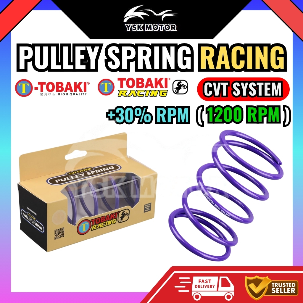 TOBAKI CVT SYSTEM PULLEY SPRING RACING 1200RPM +10% RPM EGO EGOS ...