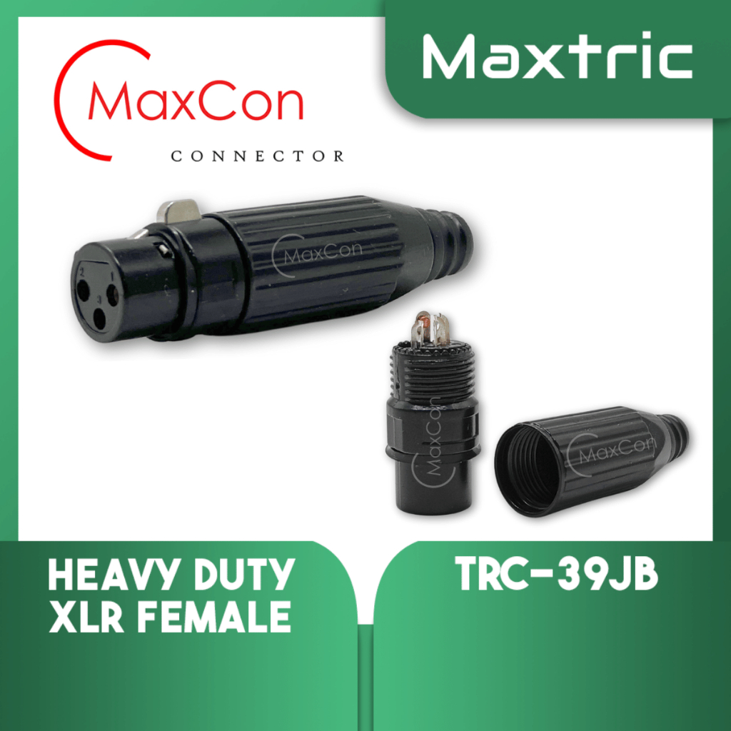 Maxcon Heavy Duty XLR Female Plug Speaker Terminal Audio Microphone ...