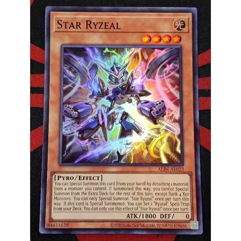 YUGIOH KONAMI ALIN-AE022 ALIN-JP022 Star Ryzeal (SR /SCR) | Shopee Malaysia