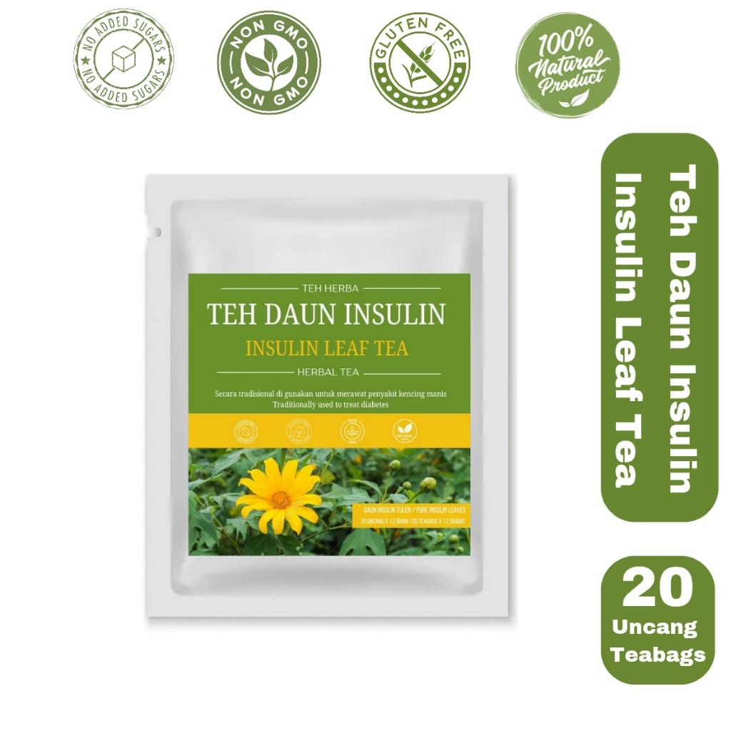 Teh Daun Insulin Tulen (20 Uncang)/ Pure Insulin Leaf Tea (20 Teabags ...