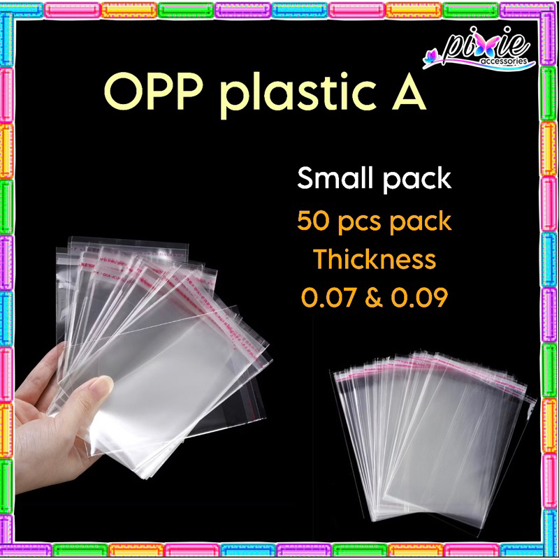 opp plastic small pack 50 packaging | Shopee Malaysia