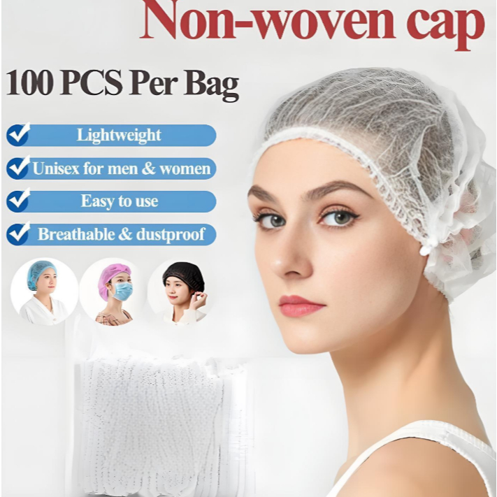 Penutup Rambut 100 keping/beg Double Elastic 21