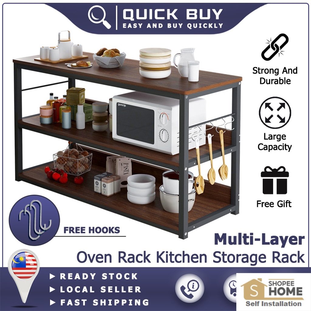 D4963B Oven Rack Kitchen Storage Rack Kitchen Shelves Kitchen Organizer ...