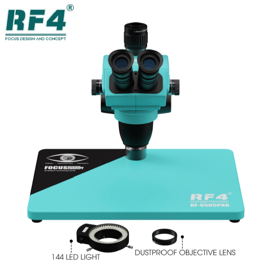 RF4 RF6565Pro Trinocular Stereo Microscope With Big Base | Shopee Malaysia
