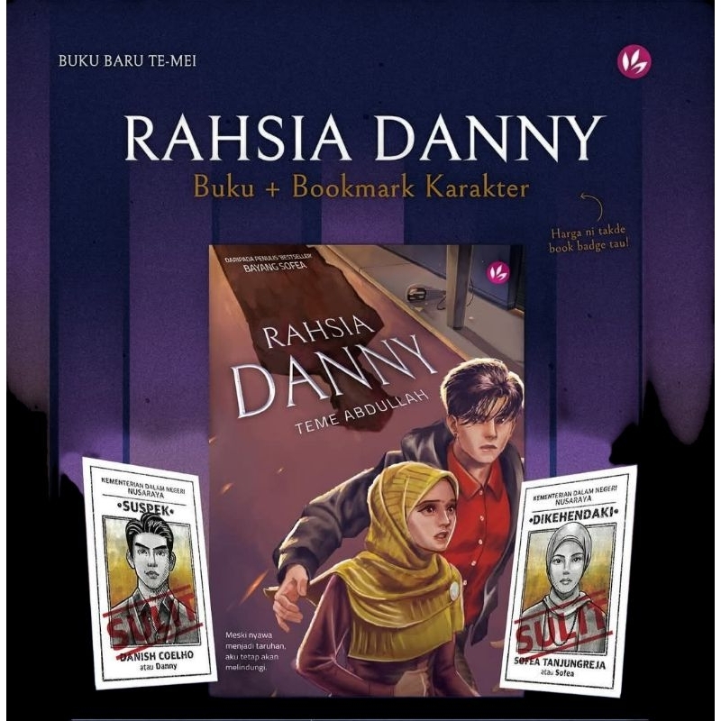 NOVEL READY STOCK RAHSIA DANNY - TEME ABDULLAH (EKSKLUSIF PENANDA BUKU ...