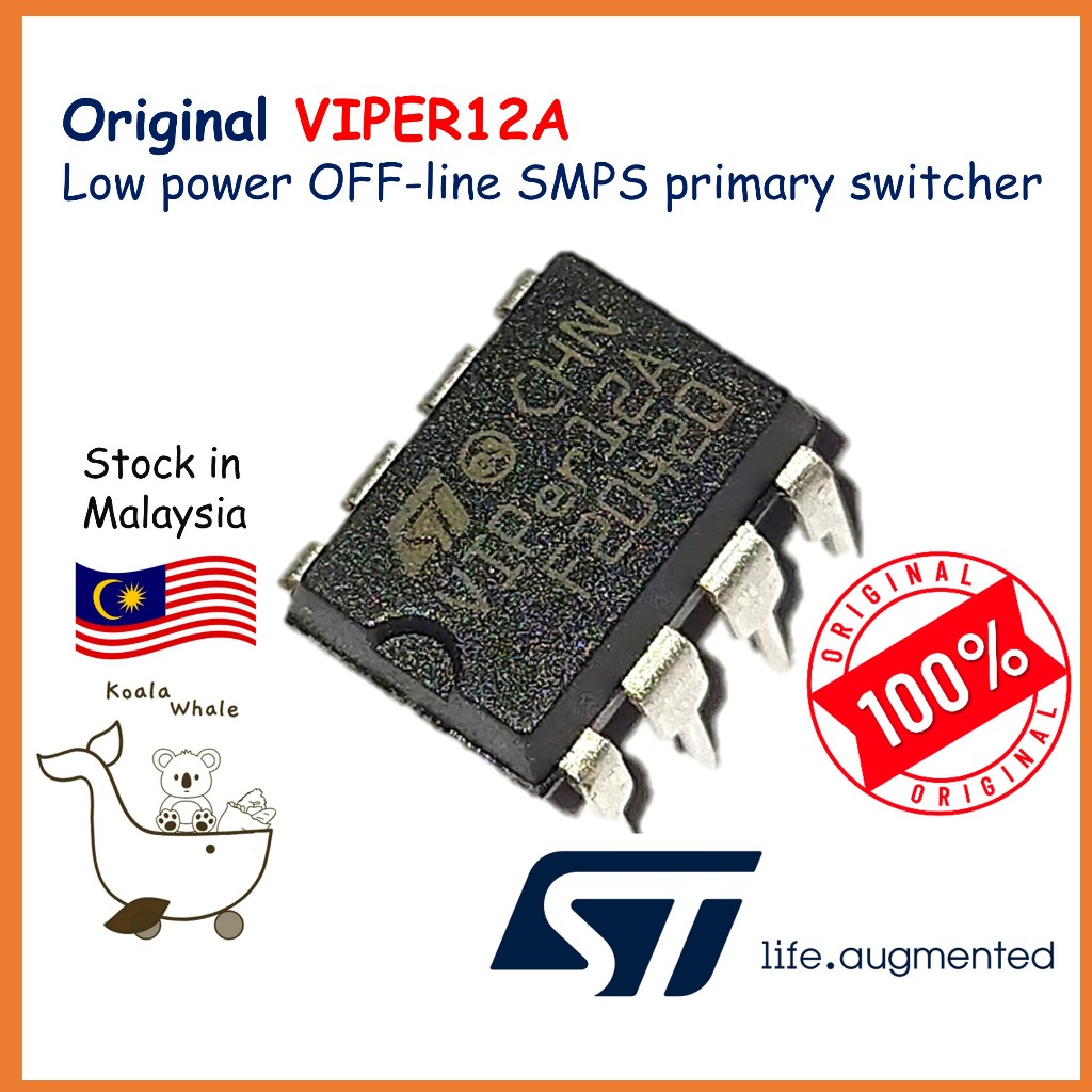 Original VIPER12A VIPer12A Viper12A Viper 12A DIP8 switcher IC | Shopee ...