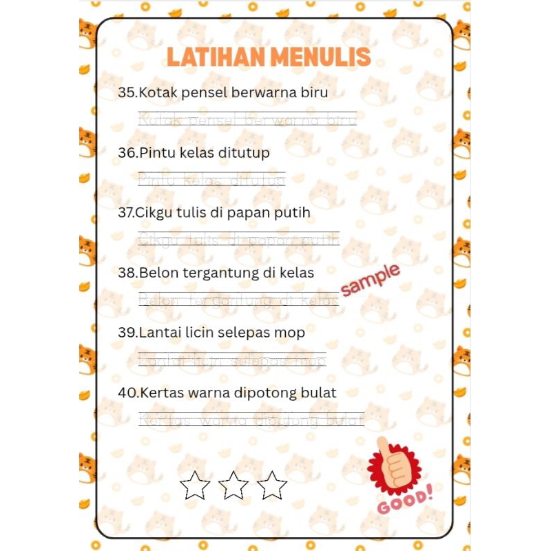[PDF] Worksheet Latihan Menulis Prasekolah | 50 Pages Printable ...