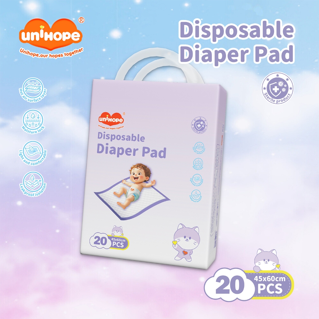 Unihope Universe Baby care pad, leak proof urine pad, change to diaper