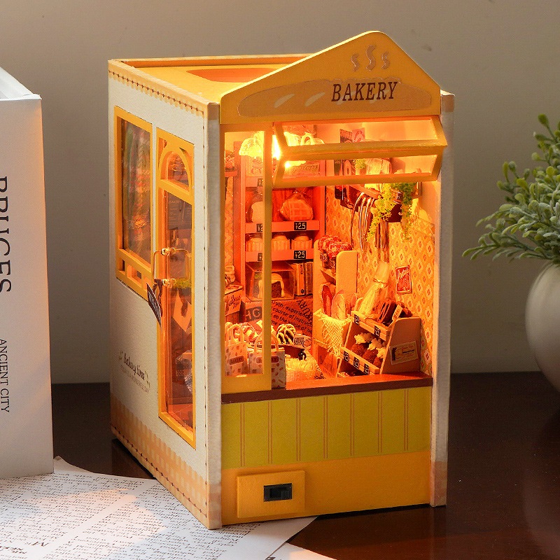 Booknook Baking Diary TL7 with Light 3D Wooden Puzzle Book Nook DIY ...