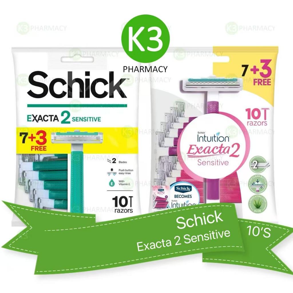 Schick Exacta 2 Sensitive Razors (10'S) | Shopee Malaysia