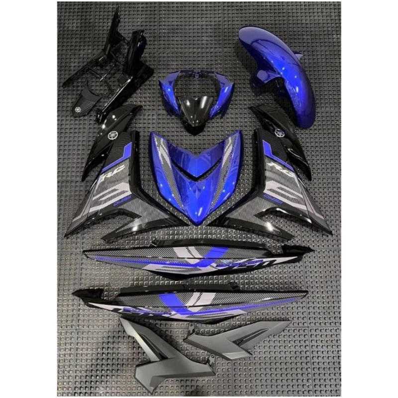y15 V1 V2 RC BIRU HITAM COVER SET TAMPAL SIAP STICKER | Shopee Malaysia