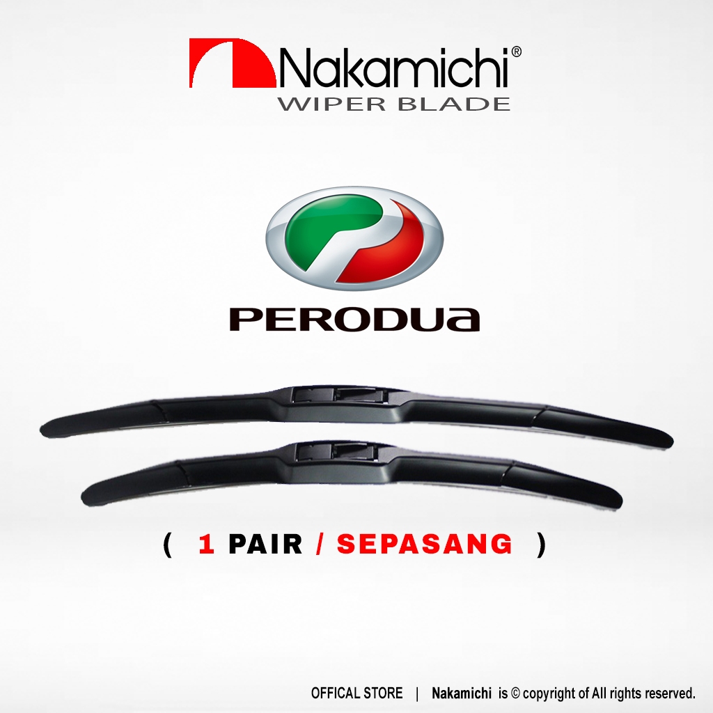 NAKAMICHI NRD20 NRF30 Wiper 1 Pasang Perodua Ativa Kelisa Kancil Kenari ...