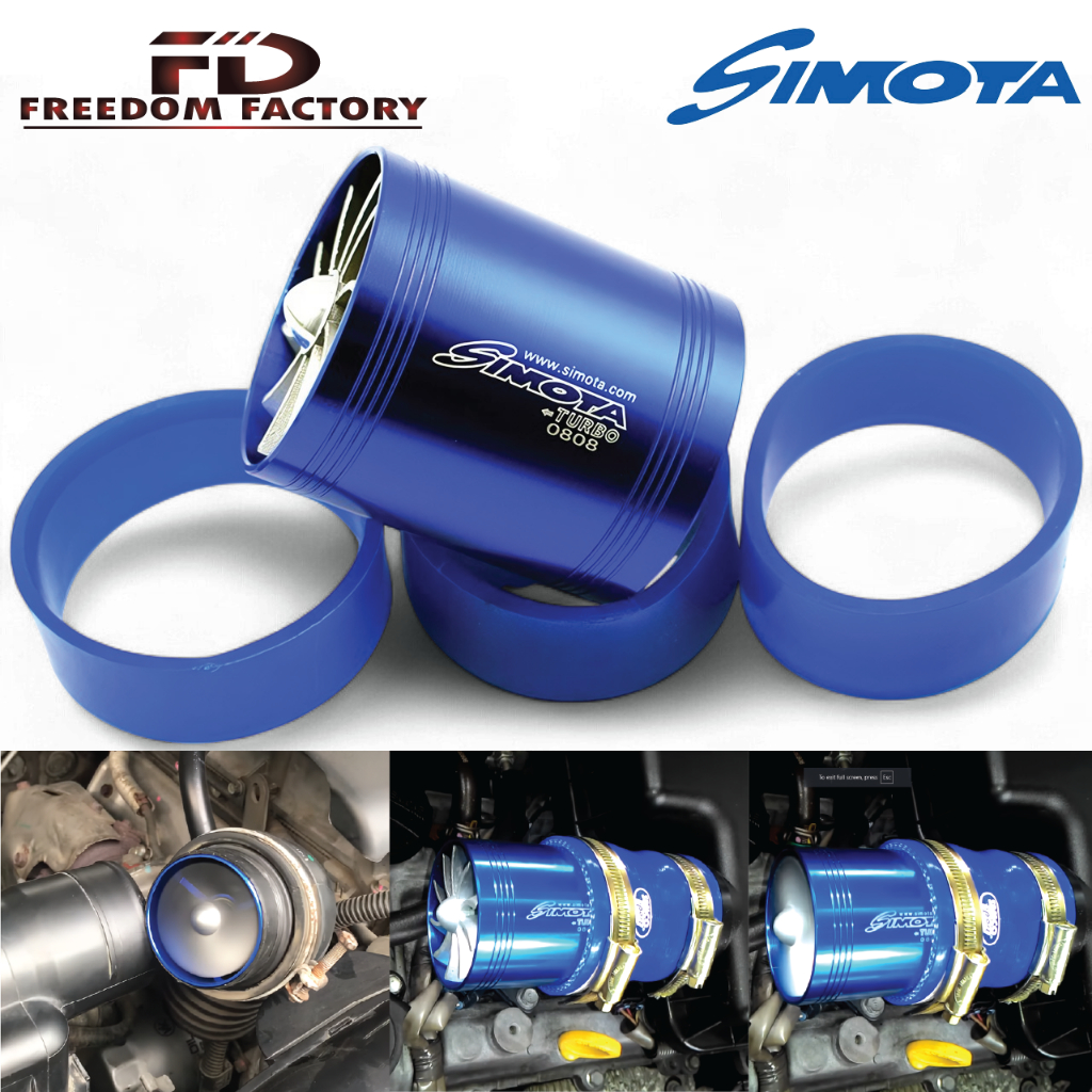 Simota Double Turbine Turbo Charger Air Intake Gas Fuel Gas Saver ...