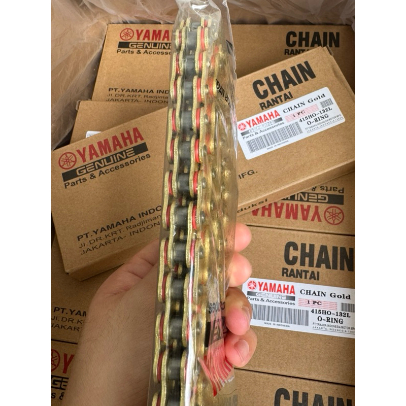 （OFFER OFFER）YAMAHA RANTAI MOTOR ORING 415/428 132LRANTAI MOTOR CHAIN ...