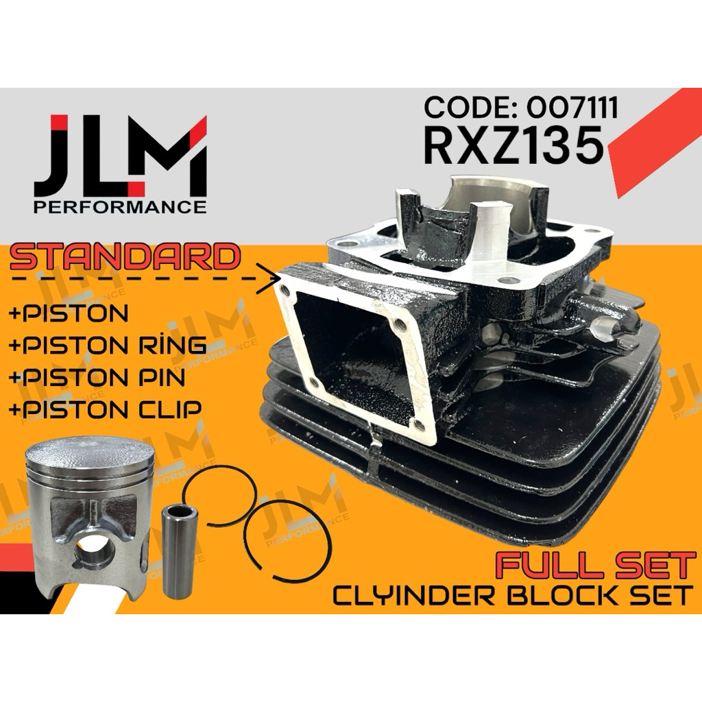 JLM RXZ RXZNEW RXZ135 RXZ STD BLOCK SET WITH PISTON KIT | Shopee Malaysia