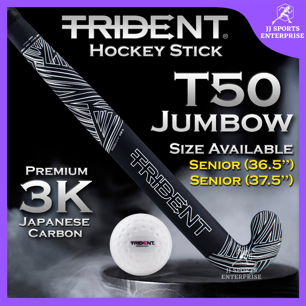 Trident 50 Jumbow Composite Hockey Stick Kayu Hoki Trident Dimple ...