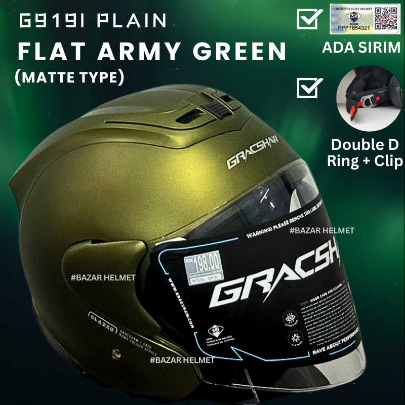 Geomax Gracshaw Helmet Origin GRACSHAW G919I G919 GLAZZO PLAIN