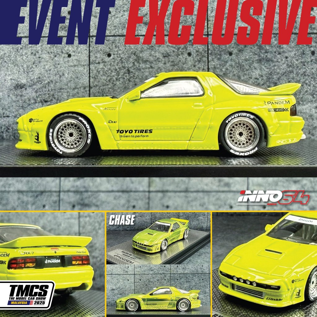 Inno 64 TMCS The Model Car Show 2025 Mazda RX-7 FC35 Pandem Green ...