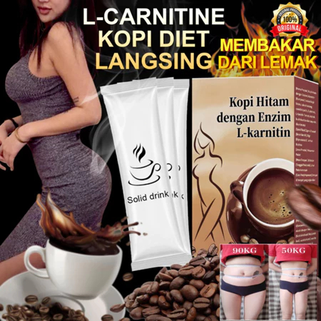 Kopi hitam mengandungi L-karnitindan Black Coffee Solid Beverage  Concentrated Instant Detox Weight Loss 10 packs | Shopee Malaysia